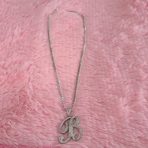 Chain Gm 925 italy with inicial B pendant